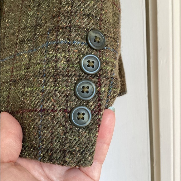 L.L. Bean Green Tweed Blazer - Picture 4 of 4